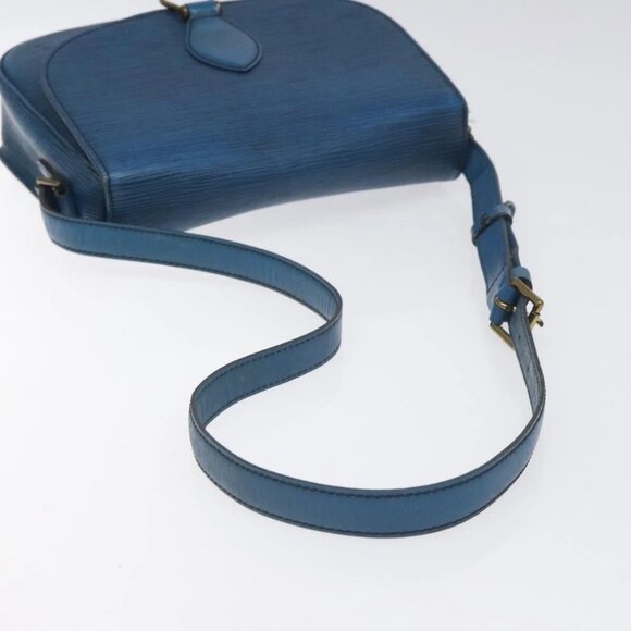 LOUIS VUITTON Epi Saint Cloud GM Shoulder Bag Toledo Blue M52195 LV Auth BA3294 - Picture 8 of 16